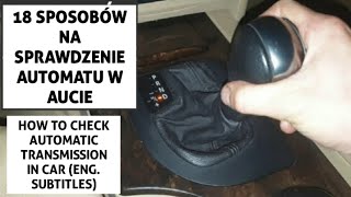 JAK SPRAWDZIĆ AUTOMATYCZNĄ SKRZYNIĘ BIEGÓW ZF 5HP 6HP AUDI BMW JAGUAR LAND ROVER E39 E60 E90 E65 E70