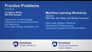 Practice Problems: Machine Learning Workshop