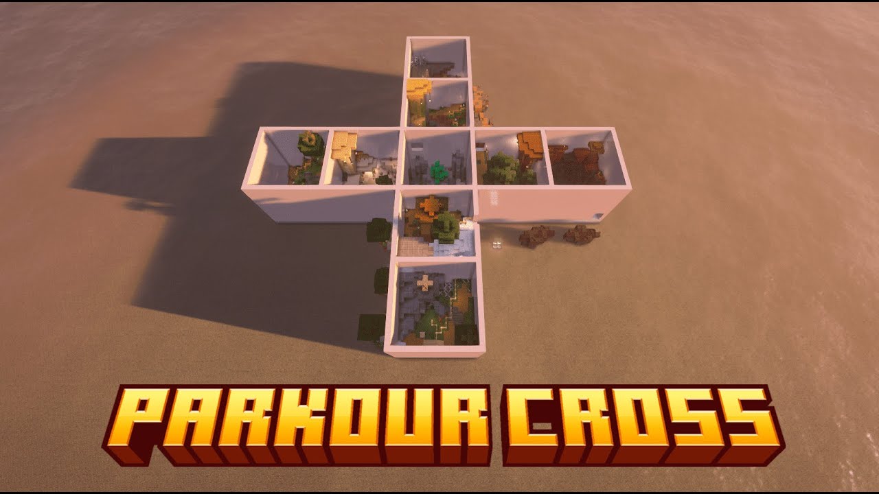 Minecraft Random Cross We're going criss-cross! Parkour Cross | Minecraft map - YouTube