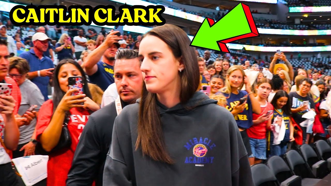 Caitlin Clark mobbed by fans in Dallas signs every autograph!