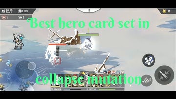 collapse mutation codm the best hero card set for easy clearing stages with no stress...😄😄😄