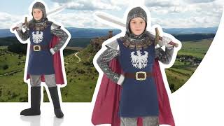 0782 - Knight Coat With Cape, Belt, Hood
