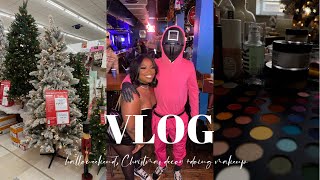 WEEKLY VLOG | HALLOWEEKEND, CHRISTMAS TREE SHOPPING, MUA MAKEUP COLLECTION + I GOT IN A CAR ACCIDENT