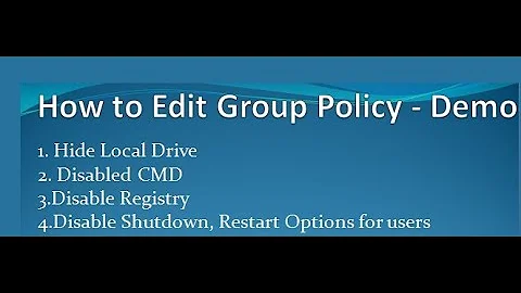 How to Edit Group Policy