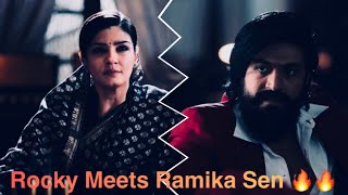 Rocky Meets Ramika Sen Scene  - KGF Chapter 2 #kgf2 #kgfchapter2 #ramikasen #rocky #viral #scene 🔥🔥