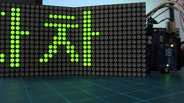 아두이노(우노R3) + 2도트매트릭스LED 모듈 Right Shift