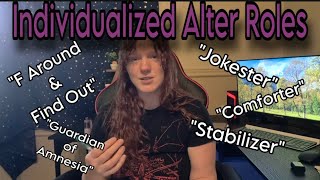 Individualized Alter Roles | Alternative Role Titles | Dissociative Identity Disorder