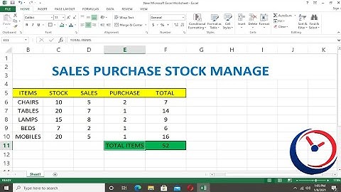 Smartly Manage Sales Purchase Stock In MS Excel Sheet | Stock Management Software!