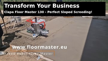 Battery-Powered Clapa Floor Master robot – Perfect Garage Slope Screed