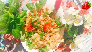 Необычный вкусный салатик с тунцом и макаронами Необычный вкусный салатик с тунцом и макаронами