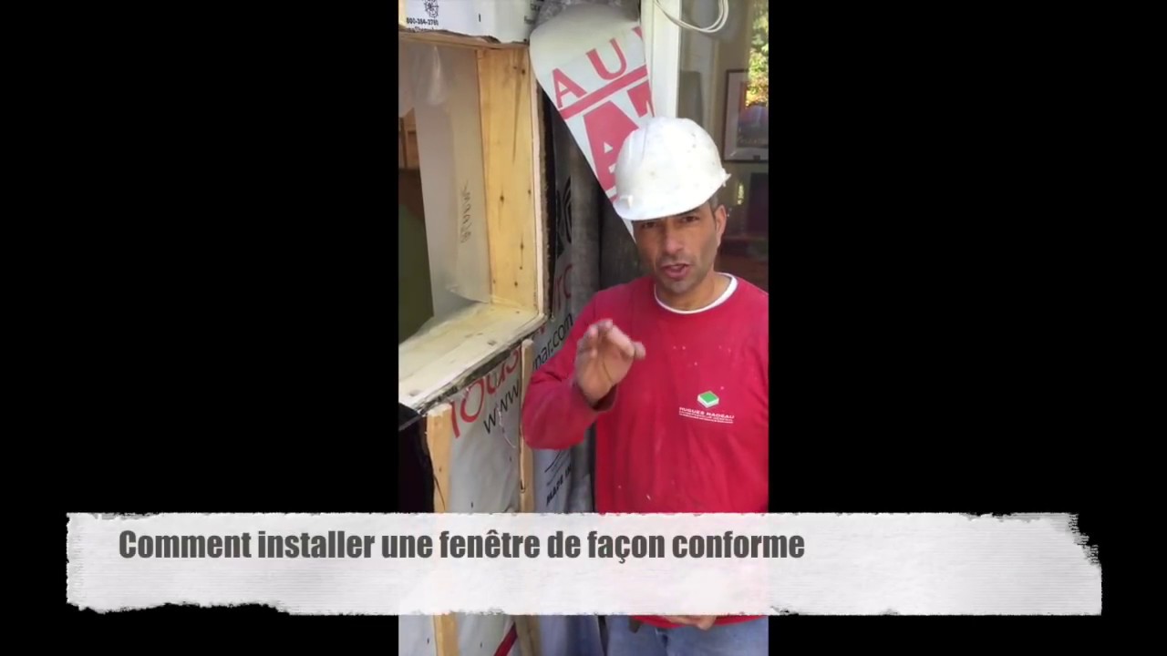 Comment installer une fenêtre de façon conforme