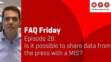 MPS FAQ Friday #28: Is it possible to share data from the press with a MIS?