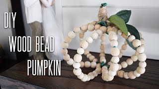 DIY | Wood Bead Pumpkin