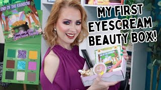 MARCH 2024 EYESCREAM BEAUTY BOX DEMO + NEW Ladybug Glow End of the Rainbow Palette Tutorial