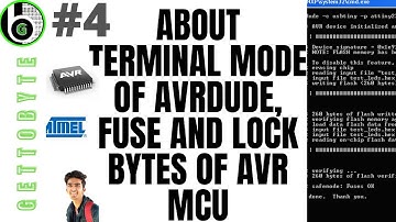 About Terminal mode of AVRDUDE, FUSE and LOCK bytes of AVR MCU