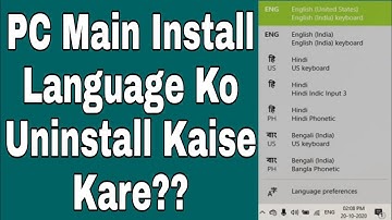Language Uninstall On PC || PC Main Language Uninstall Kaise Kare || How To Uninstall Language On PC