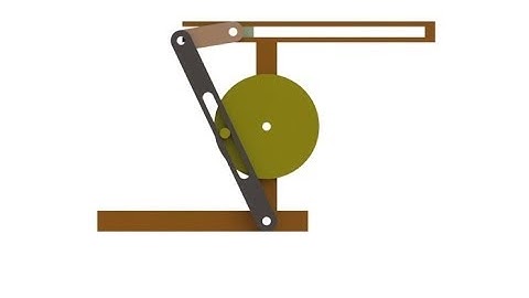SOLIDWORKS :- CRANK AND SLOTTED LEVER QUICK RETURN MECHANISM | MOTION STUDY | IMPULSE