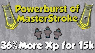 Powerburst of Masterstroke! 36% More Smithing XP for 15k! [Runescape 3]