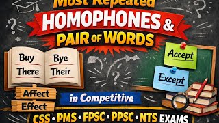 Homophones and pair of words 