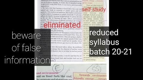 Reduced syllabus of science and technology part 2 || Marathi and English medium Maharashtra board.