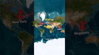 Longest Flight in the World vs Shortest Flight 🤯 Nonstop Route ✈️