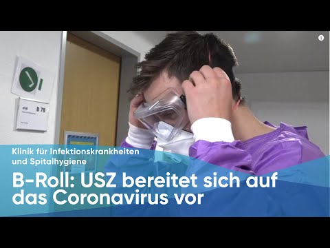 B-Roll: USZ bereitet sich auf das Coronavirus vor