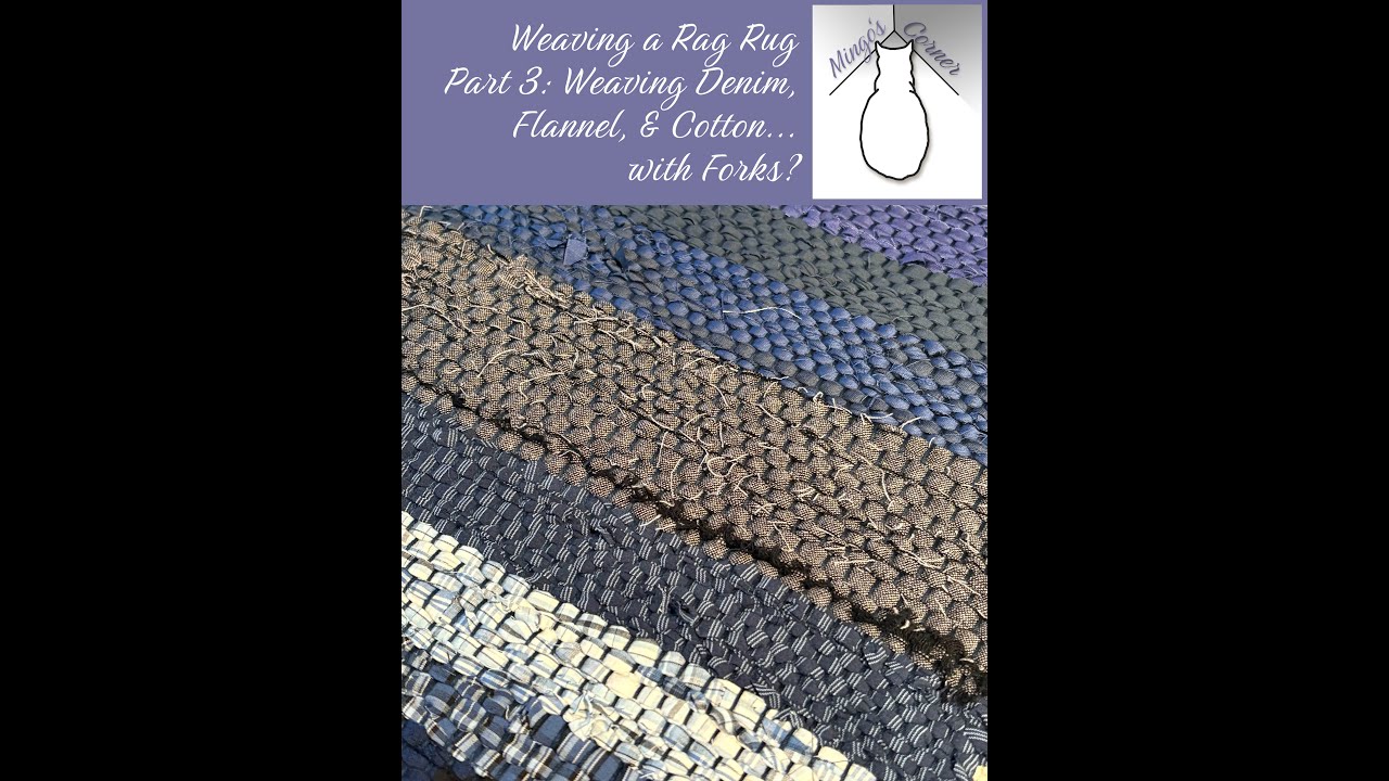 Изготовление коврика из лоскутков на жесткорамном ткацком станке. Часть 3.