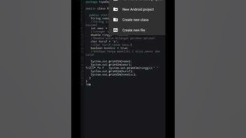 Operator Penugasan Java dengan aplikasi Java N-IDE