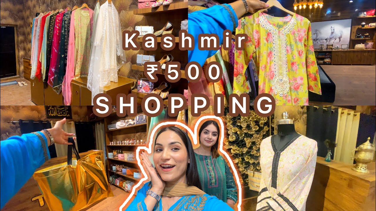 Kashmiri suits ya Pakistani suits? ₹500 ki Shopping with Mateena 🛍️ #srinagar