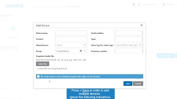 AUMA Cloud Multi Upload