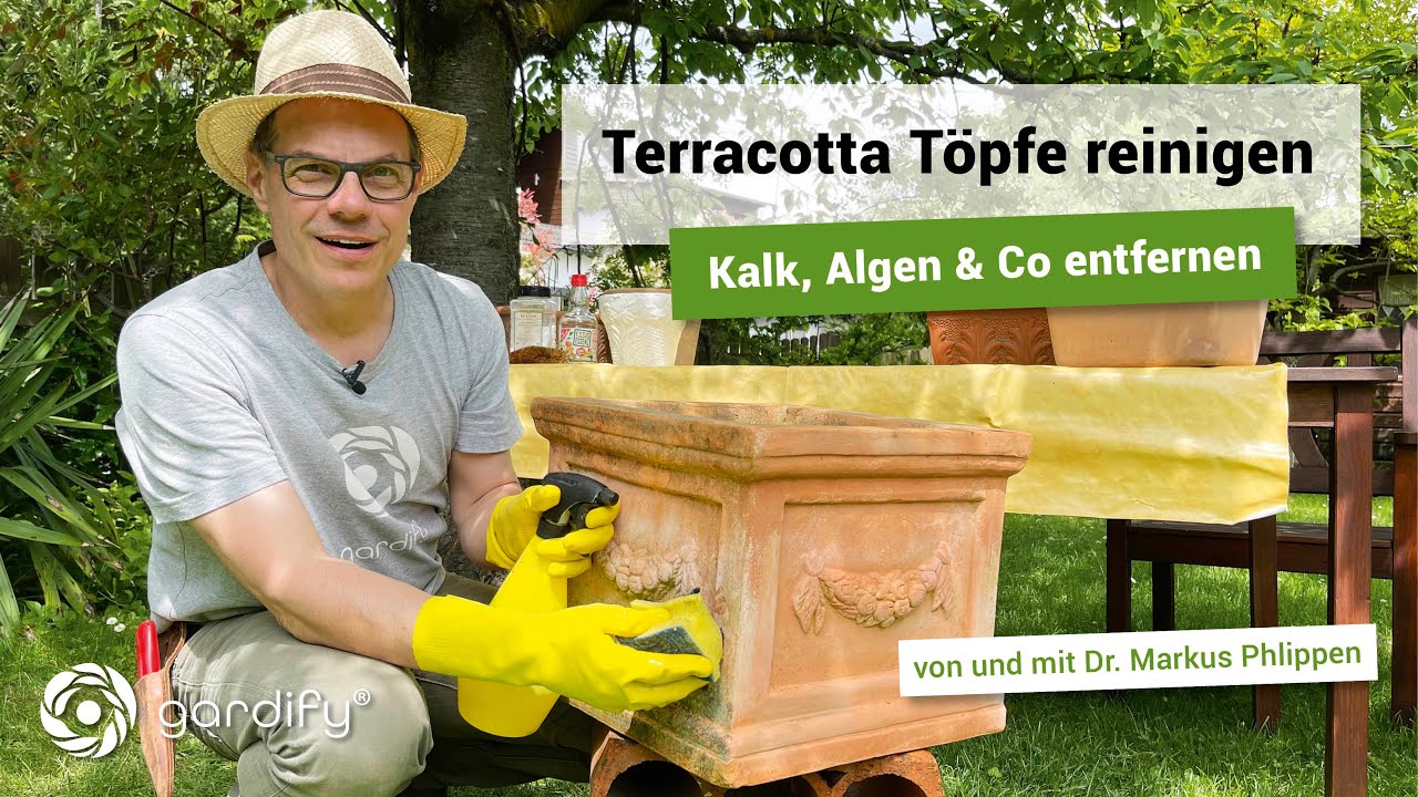 Tontöpfe mit Acrylfarbe bemalen und bestempeln | schafTV