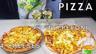 Pizza 4 Cheeses And Pepperoni Delicious Creations Workshop