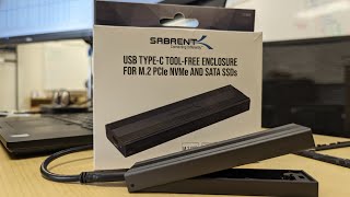 Sabrent USB Type-C M.2 Adapter Enclosure for Windows/Mac/Linux OS | Unboxing, Manual Overview, Setup by EdDoesTechEd 66 views 2 years ago 9 minutes, 3 seconds