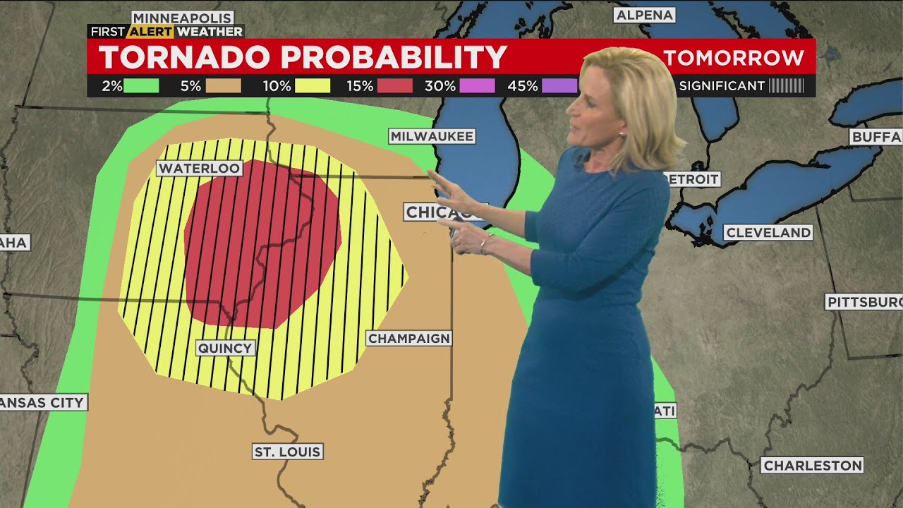 Chicago Weather Alert Waves of severe weather Friday YouTube