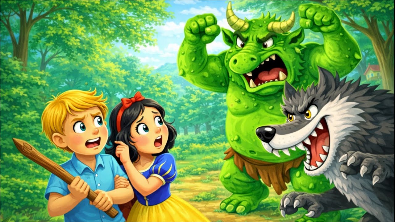 The Big Ogre and the Bad Wolf vs Peter and the Princess | Fairytales For Kids