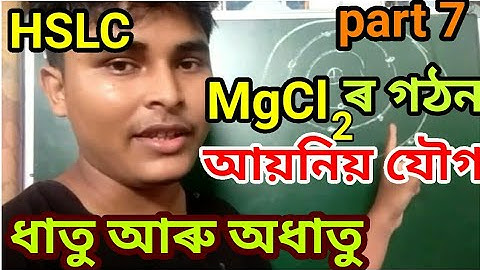 HSLC ধাতু আৰু অধাতু Part 7 Class 10 Science Chapter 3 Metal and nonmetal Assamese medium seba imp