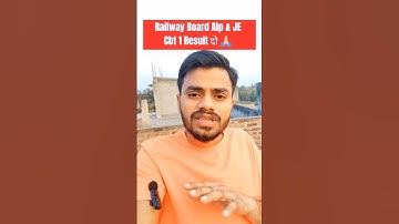 Alp Cbt 1 Result & Je , plz release results #shorts #shortvideo #railway #rrbalp #jeexam #rrbresult