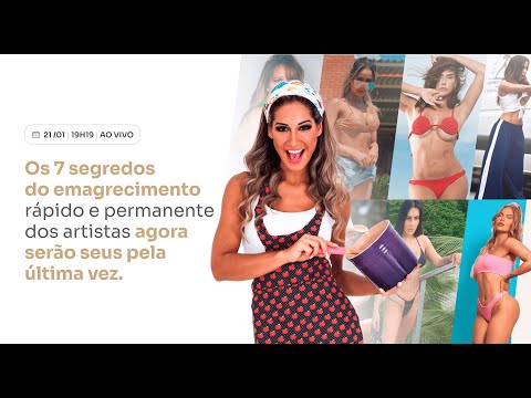 Os 7 segredos do emagrecimento rápido e permanente – Terça 21.JAN – 19h19