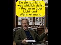 Du siehst nicht, was wirklich da ist – Feynman über Licht und Wahrnehmung