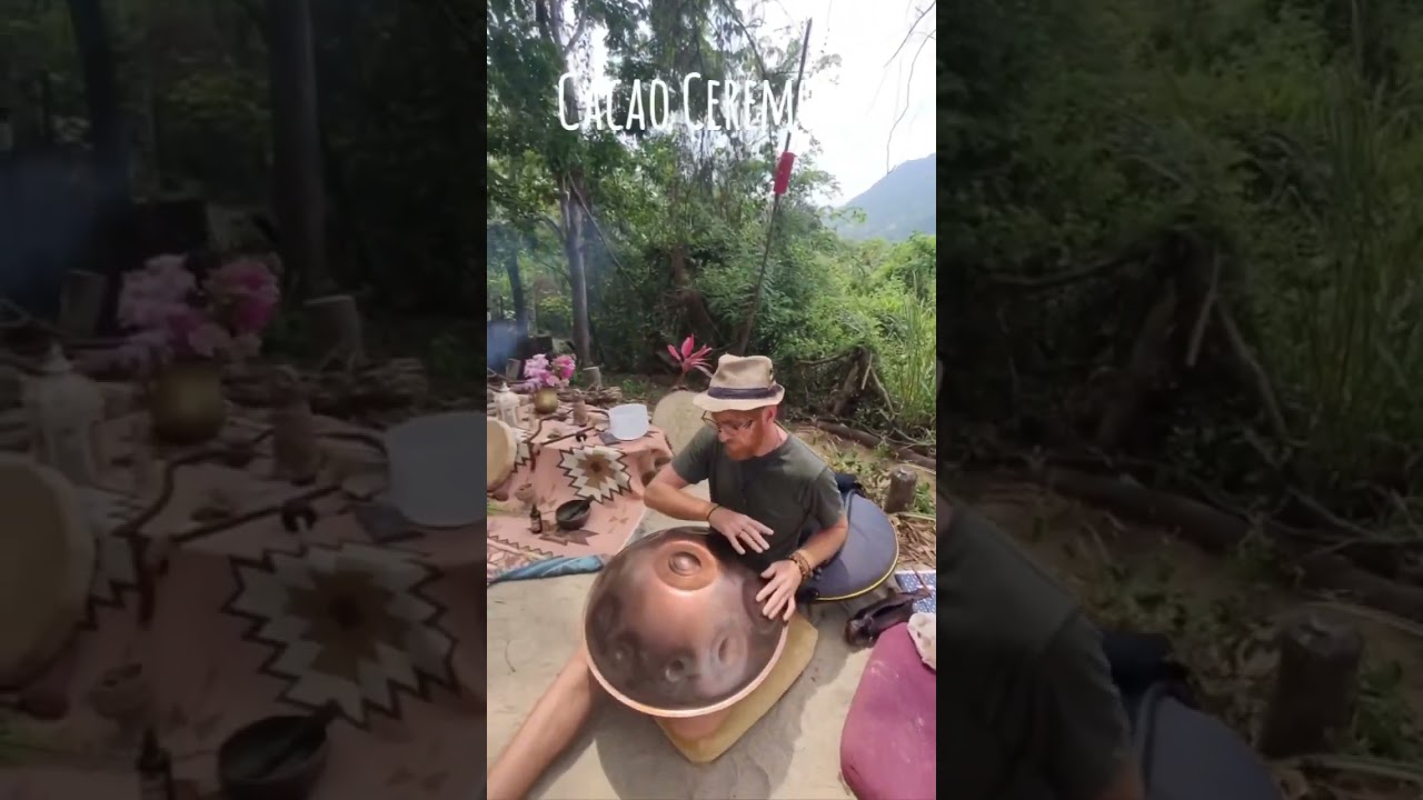 Cacao Ceremony with #handpan #handpans #handpanmusic #maginstruments #chillmusic #soundhealing