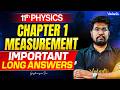 11th Physics | Chapter 1 Measurement Important Long Answers | TN State Board | Yazhiniyan Sir