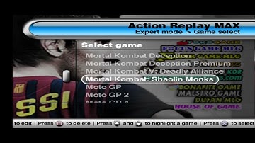 Action Replay Max Cheat For AetherSX2 And Pcsx2