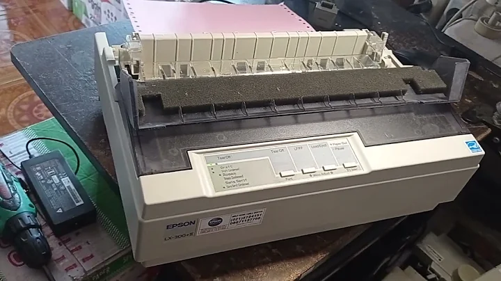 Test Print Epson LX300+II di Windows 10