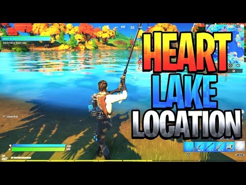 Catch Fish At Heart Lake Search Chests At Upstate New York Heart Lake Location In Fortnite Youtube