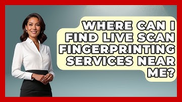 Where Can I Find Live Scan Fingerprinting Services Near Me? - Law Enforcement Insider