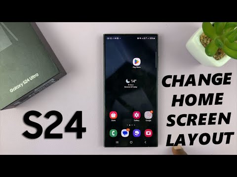 How To Change Home Screen Layout On Samsung Galaxy S24 / S24 Ultra | Edit Home Screen Layout