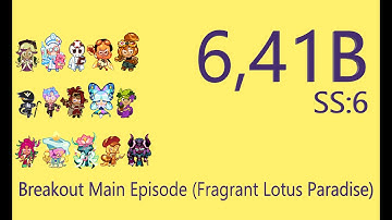 CROB Breakout Main Episode (Fragrant Lotus Paradise) 6,41B | Jinx | Cookie Run OvenBreak