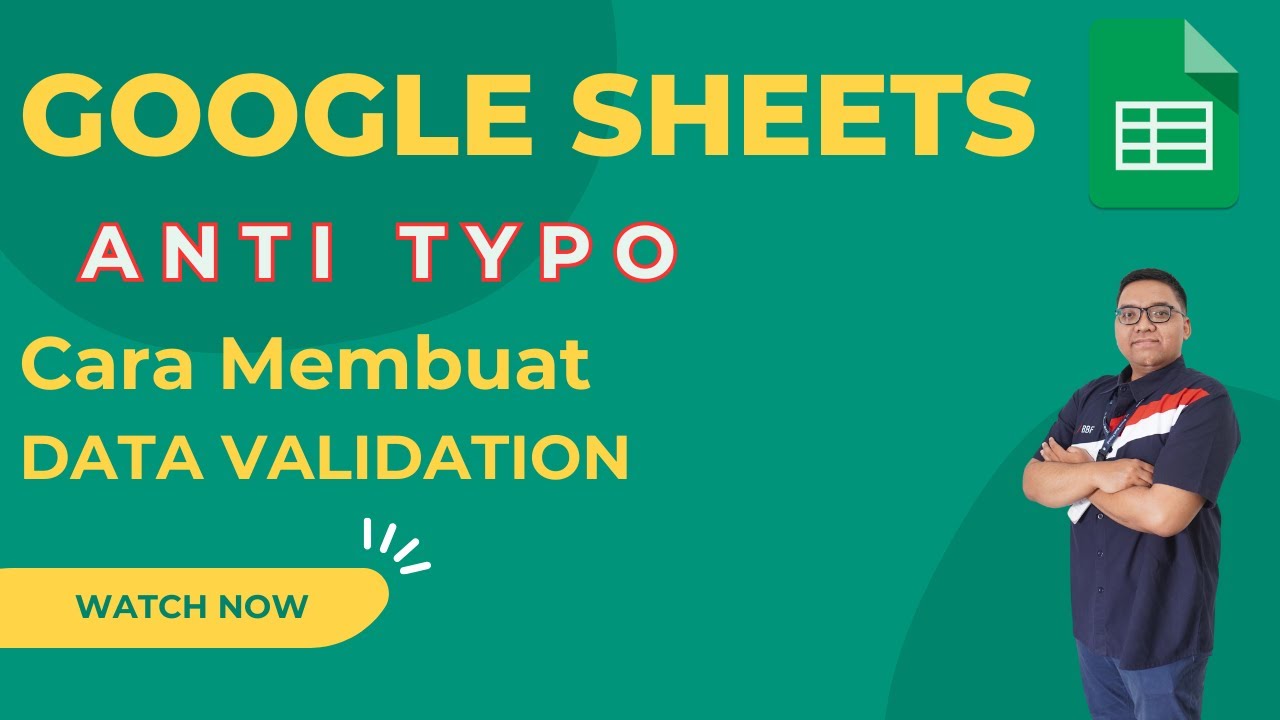 Tutorial GOOGLE SHEETS Data Validation - YouTube