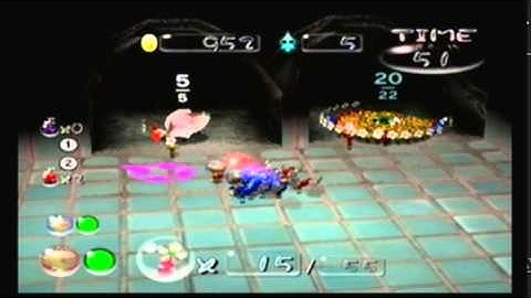 Pikmin 2 - Challenge Mode - Map 22: Subterranean Lair