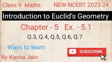 Class 9 Maths chapter 5 | Introduction to Euclid